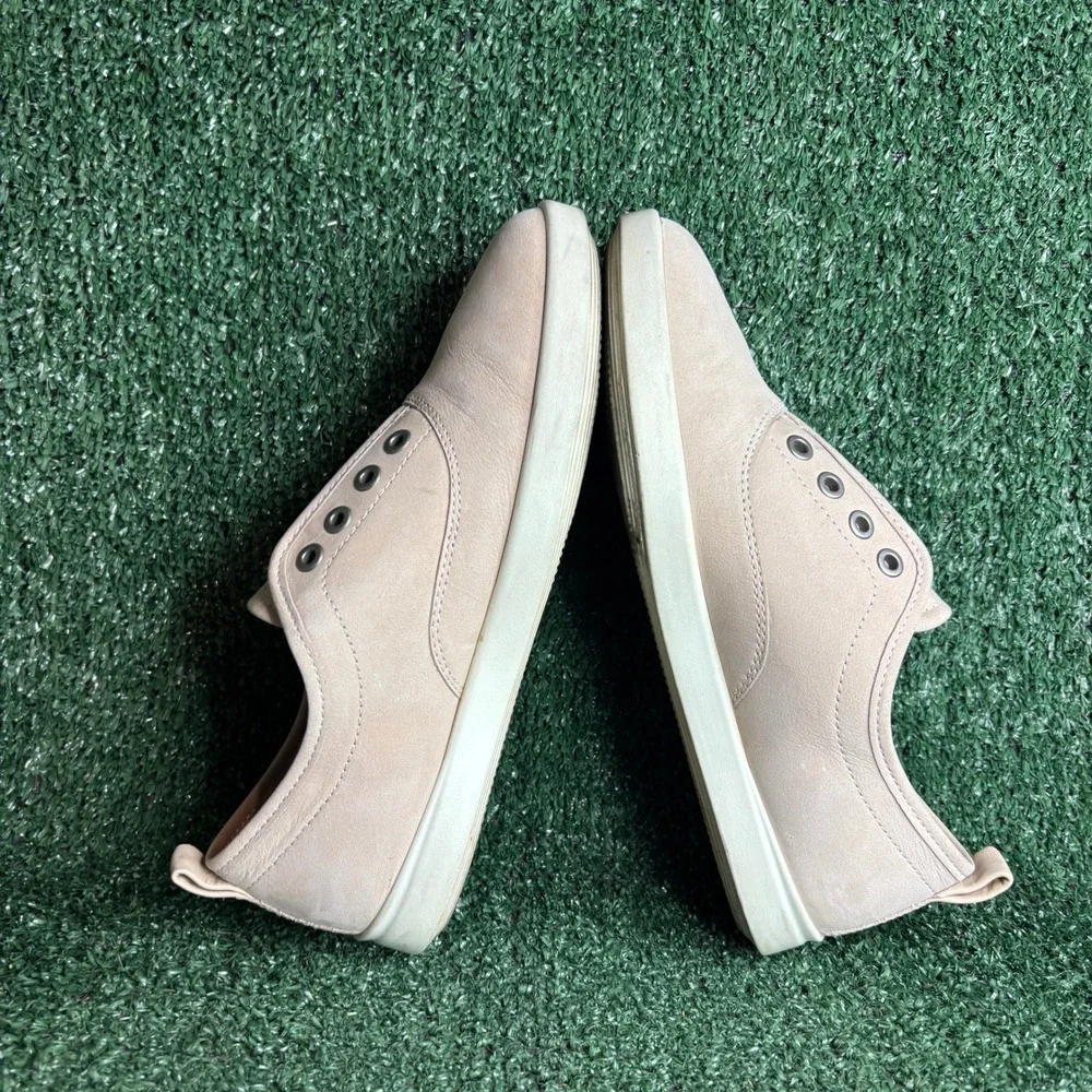 ECCO‎ Laceless Leather Slip On Walking Casual Sneaker Light Pink Womens Size 6